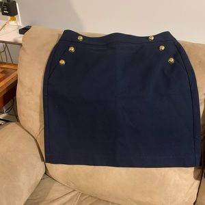Loft navy skirt